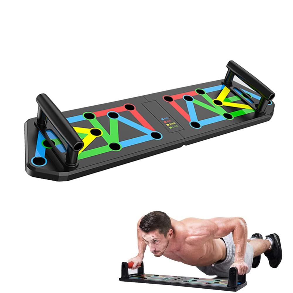 Tabla Plegable para Flexiones Push Ups - Entrenamiento de Fuerza en Casa, Antideslizante y Ergonómica.