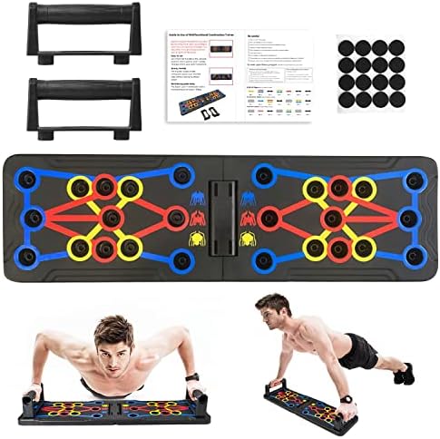 Tabla Plegable para Flexiones Push Ups - Entrenamiento de Fuerza en Casa, Antideslizante y Ergonómica.