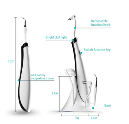 Cepillo Ultrasónico Dental - Limpieza Profunda con Vibración Sónica y Cabezas Reemplazables