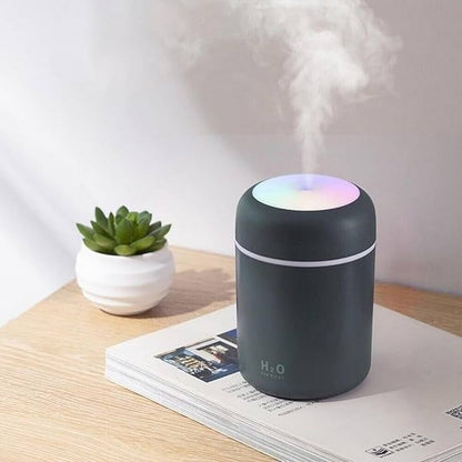 Humidificador LED Rosa - Portátil, Silencioso y Multifuncional con Luz Nocturna