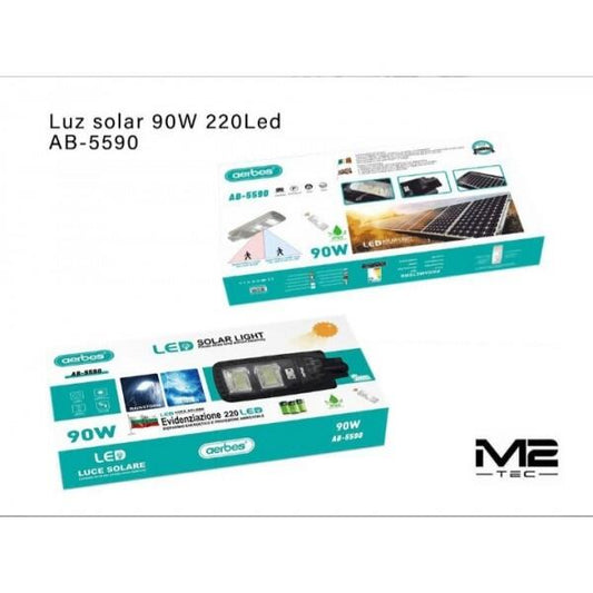 Lámpara Solar Grande con Mando - Iluminación Eficiente y Sostenible para Exteriores.