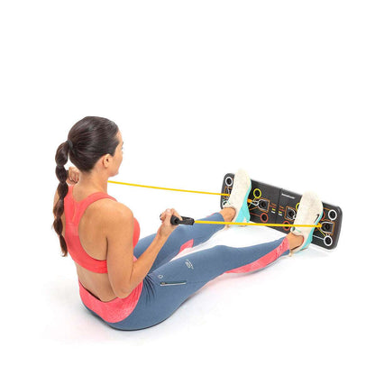 Tabla de Flexiones Push-Up con Bandas de Resistencia y Guía de Ejercicios Pulsher InnovaGoods