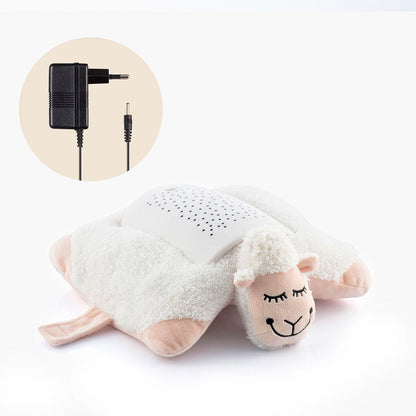 Peluche Proyector LED Oveja – Luz Nocturna Infantil con Proyección de Estrellas.