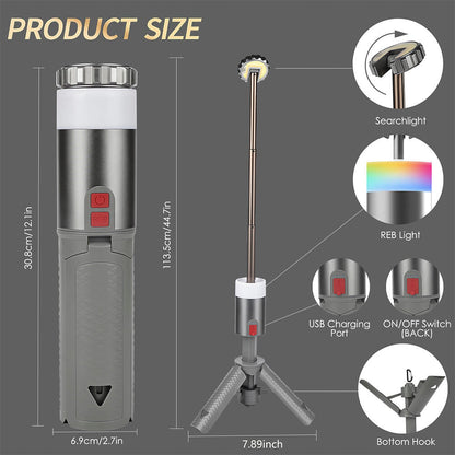 LINTERNA CAMPING TELESCOPICA E RECARREGÁVEL